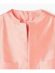 【endalence】シルクギシャショートジャケット 詳細画像 ネイビー 10