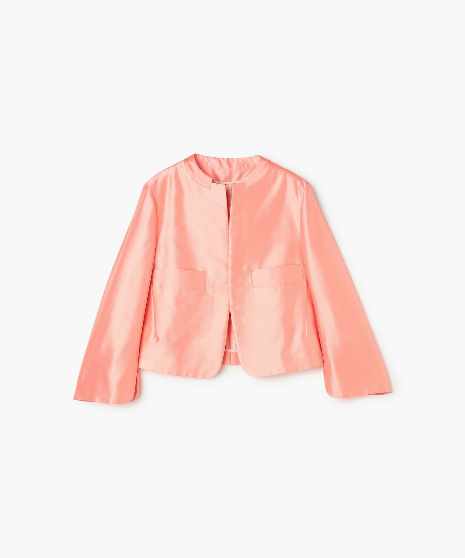 【endalence】シルクギシャショートジャケット 詳細画像 ピンク 1