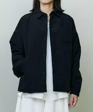 【endalence】ナイロンテンセル中綿ジャケット 詳細画像 ブラック 1