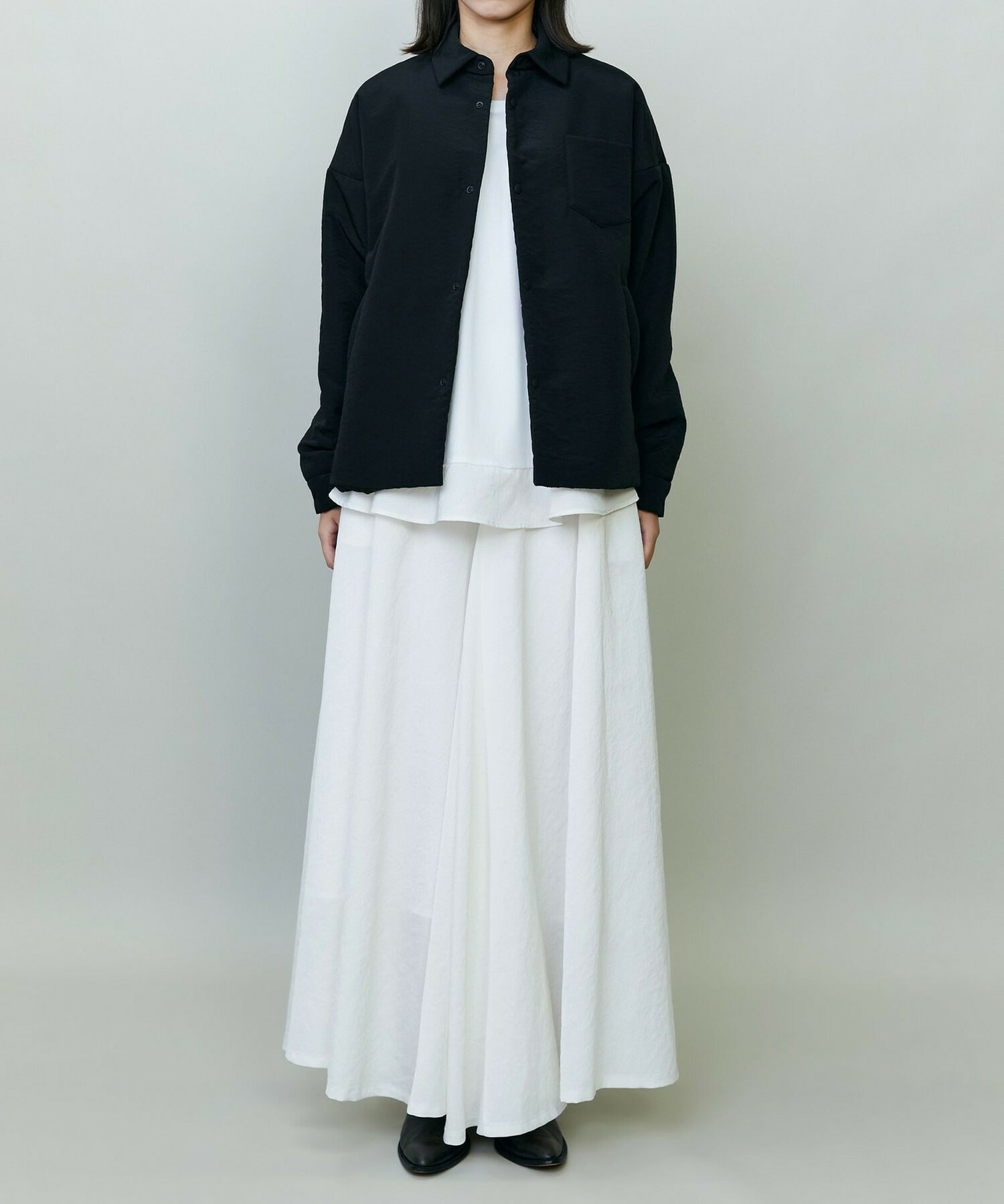 【endalence】ナイロンテンセル中綿ジャケット 詳細画像 ブラック 11