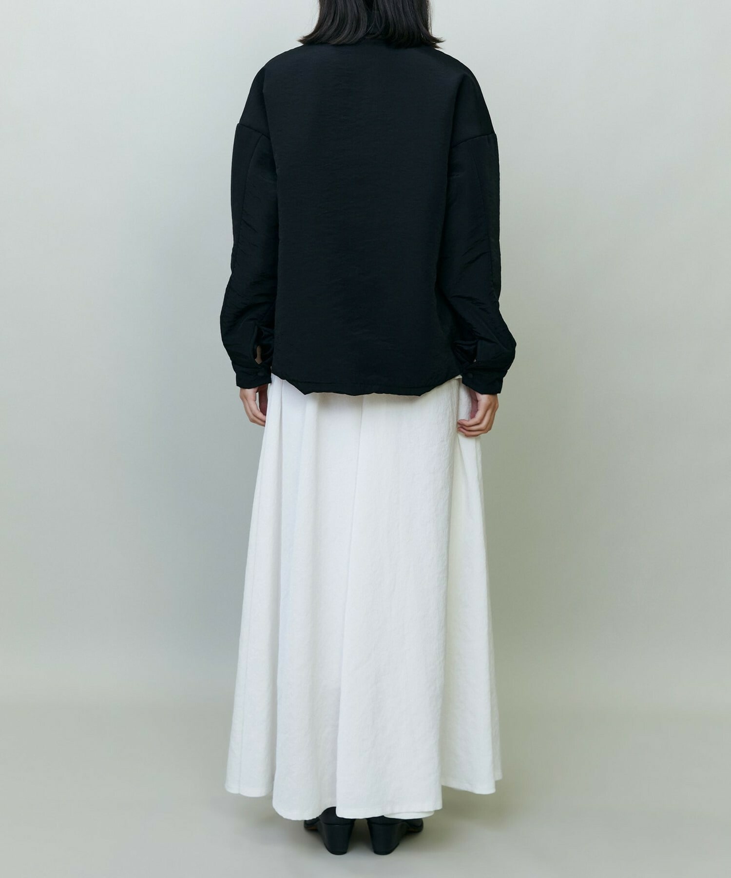 【endalence】ナイロンテンセル中綿ジャケット 詳細画像 ブラック 4