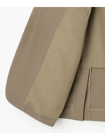 【endalence】コットン二重織りノーカラージャケット 詳細画像 ネイビー 15