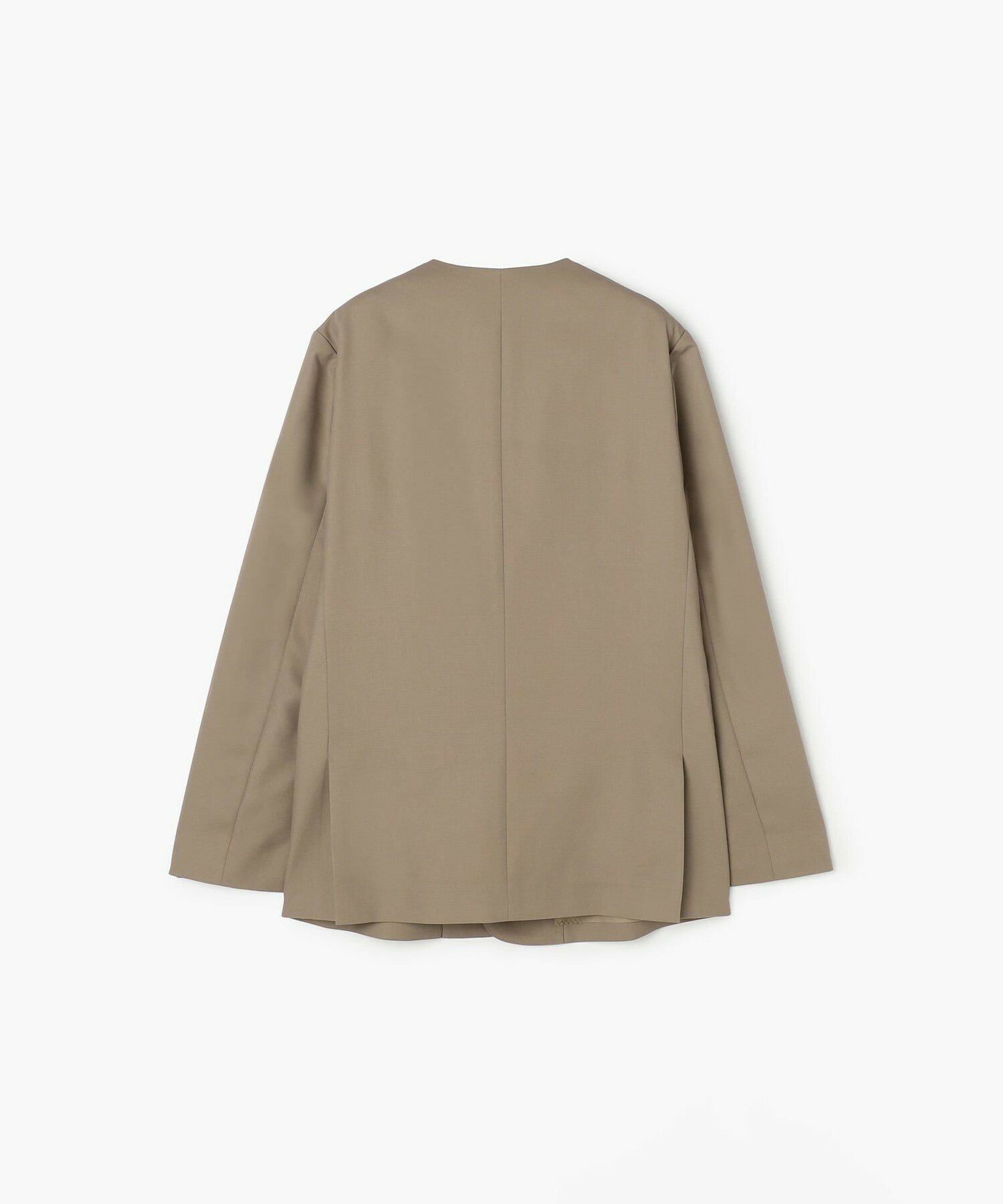 【endalence】コットン二重織りノーカラージャケット 詳細画像 ネイビー 11