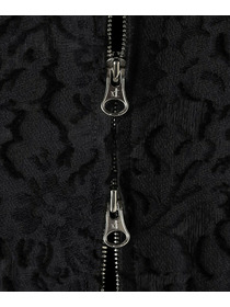 【endalence】シルクカットジャガードブルゾン 詳細画像 ブラック 11