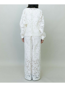 【endalence】シルクカットジャガードブルゾン 詳細画像 ホワイト 4