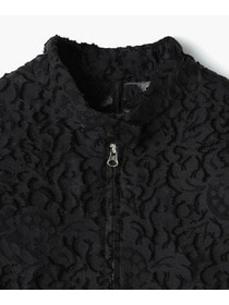 【endalence】シルクカットジャガードブルゾン 詳細画像 ブラック 8