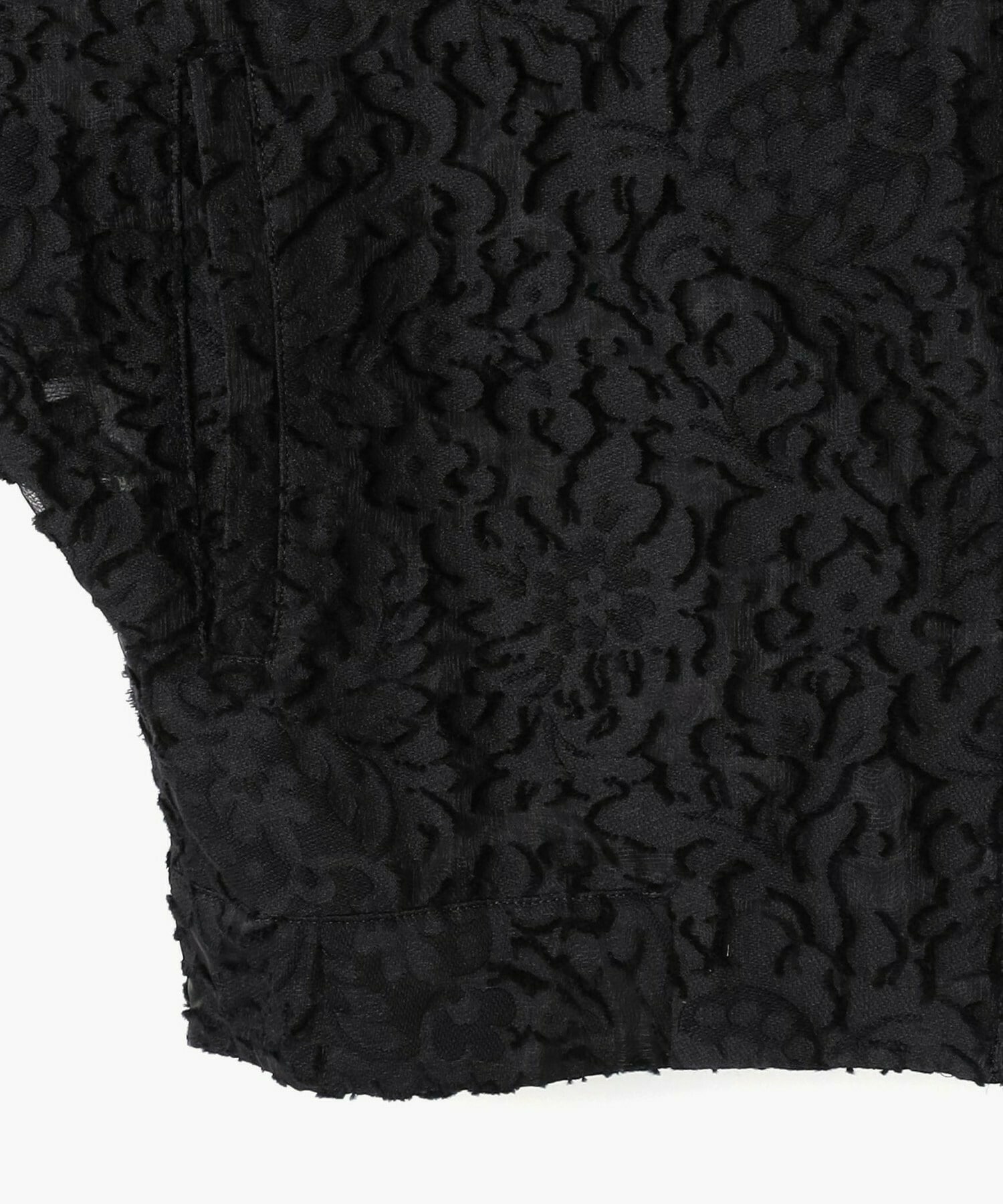 【endalence】シルクカットジャガードブルゾン 詳細画像 ブラック 10