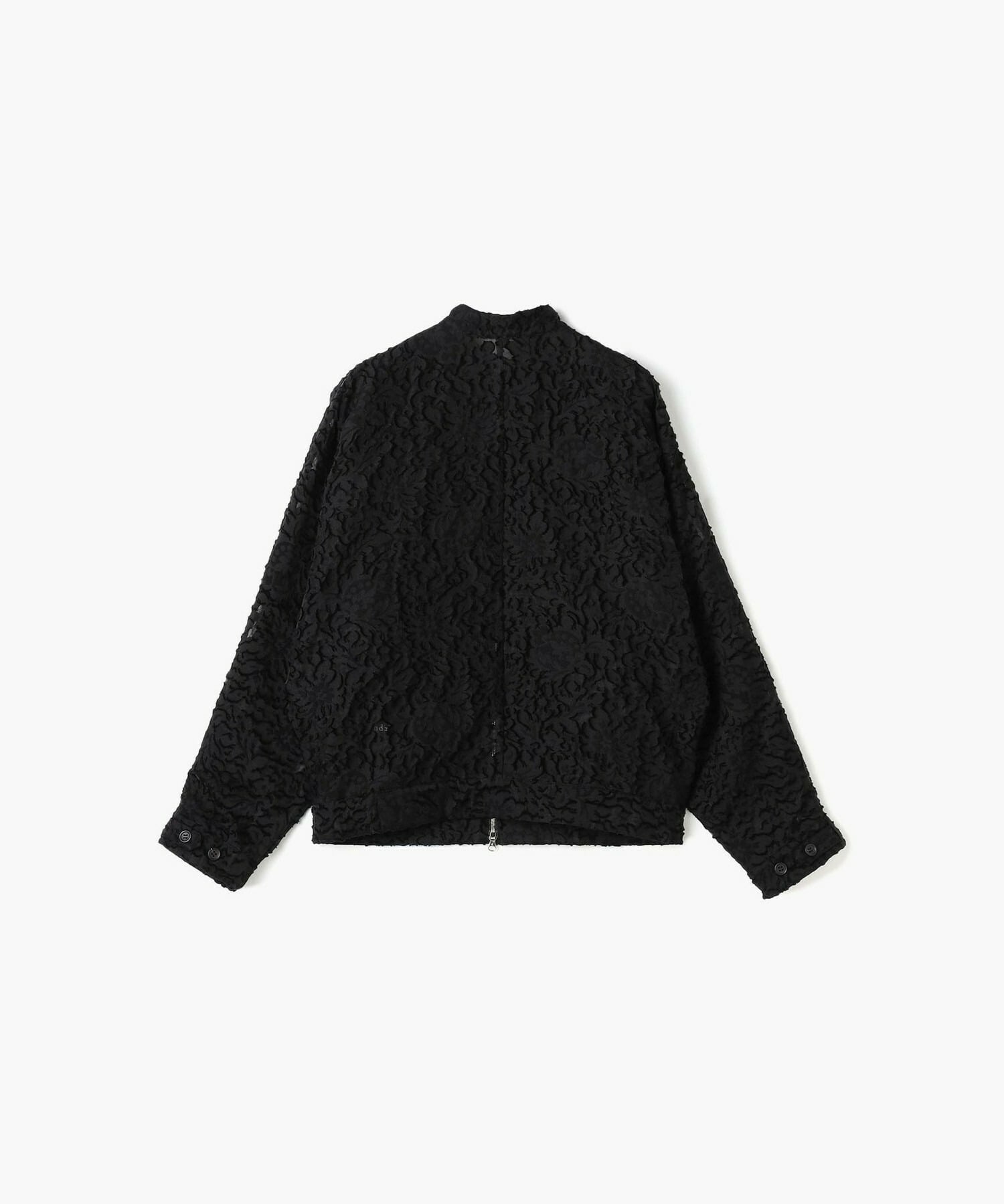 【endalence】シルクカットジャガードブルゾン 詳細画像 ブラック 7