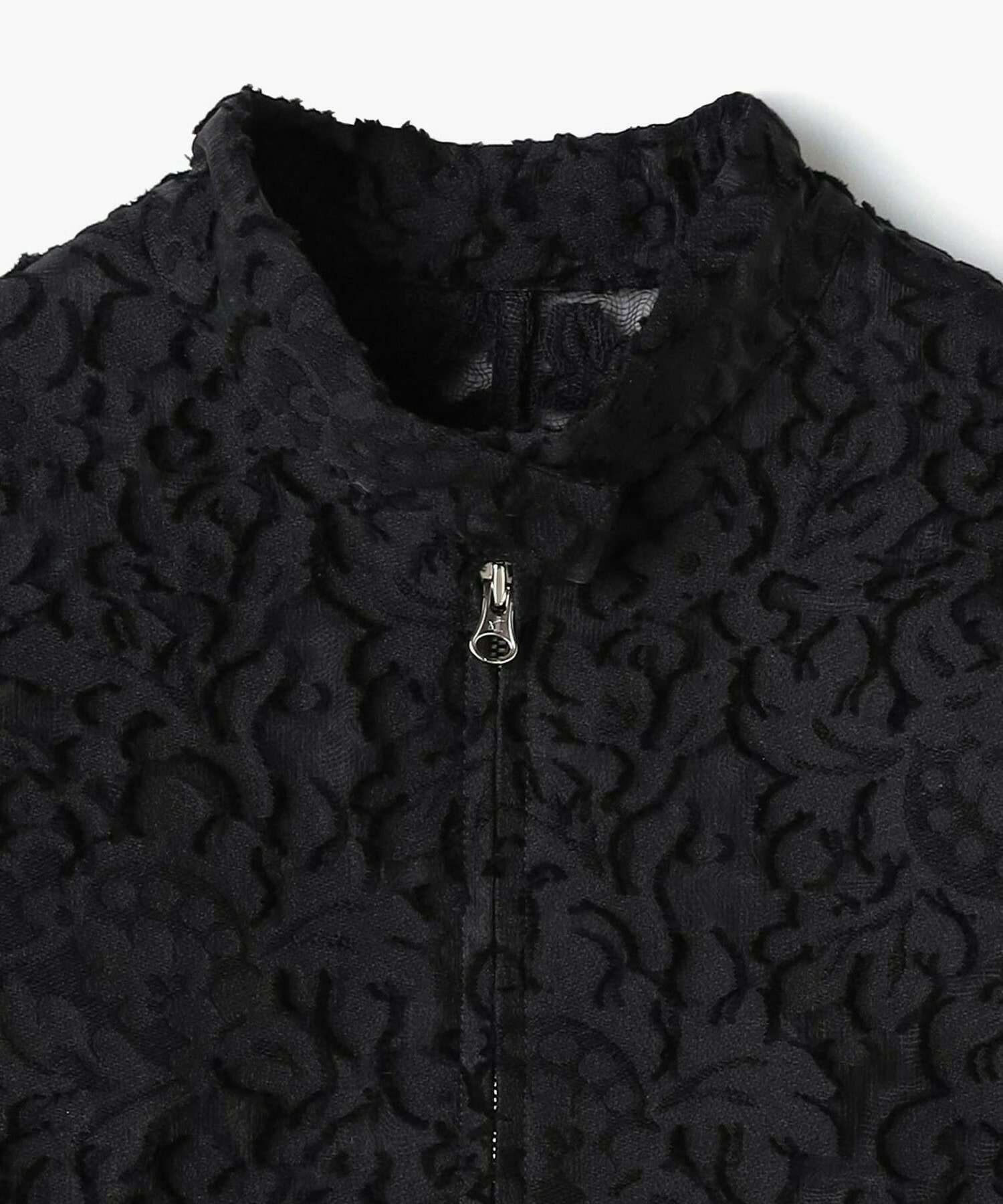 【endalence】シルクカットジャガードブルゾン 詳細画像 ブラック 8