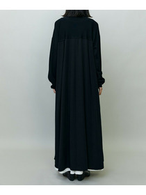 【endalence】ナイロンテンセルニットコンビドレス 詳細画像 ブラック 3