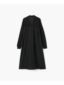 【endalence】ナイロンテンセルニットコンビドレス 詳細画像 ブラック 5