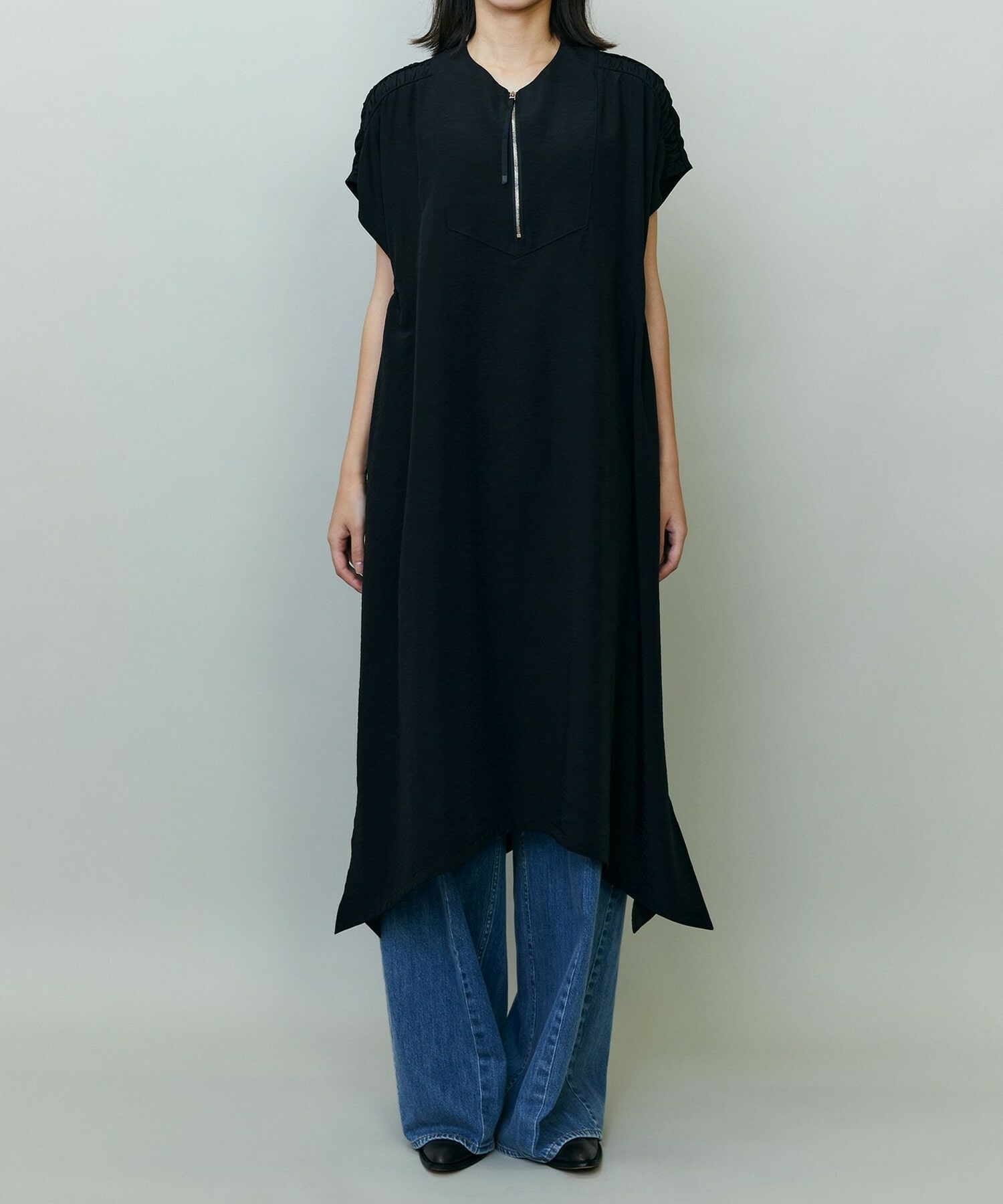 【endalence】ナイロンテンセルドレス 詳細画像 ブラック 2