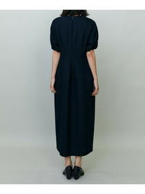 【endalence】コットン二重織りドレス 詳細画像 ネイビー 4