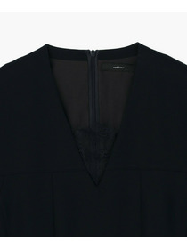 【endalence】コットン二重織りドレス 詳細画像 ネイビー 9