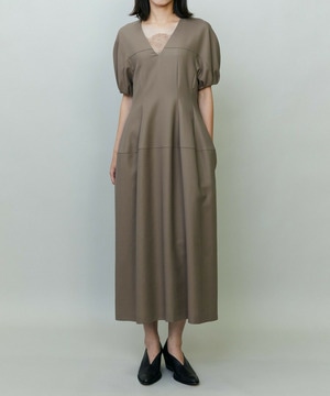 【endalence】コットン二重織りドレス 詳細画像 モカ 1