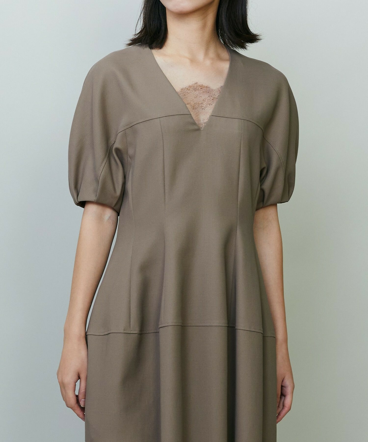 【endalence】コットン二重織りドレス 詳細画像 ネイビー 1