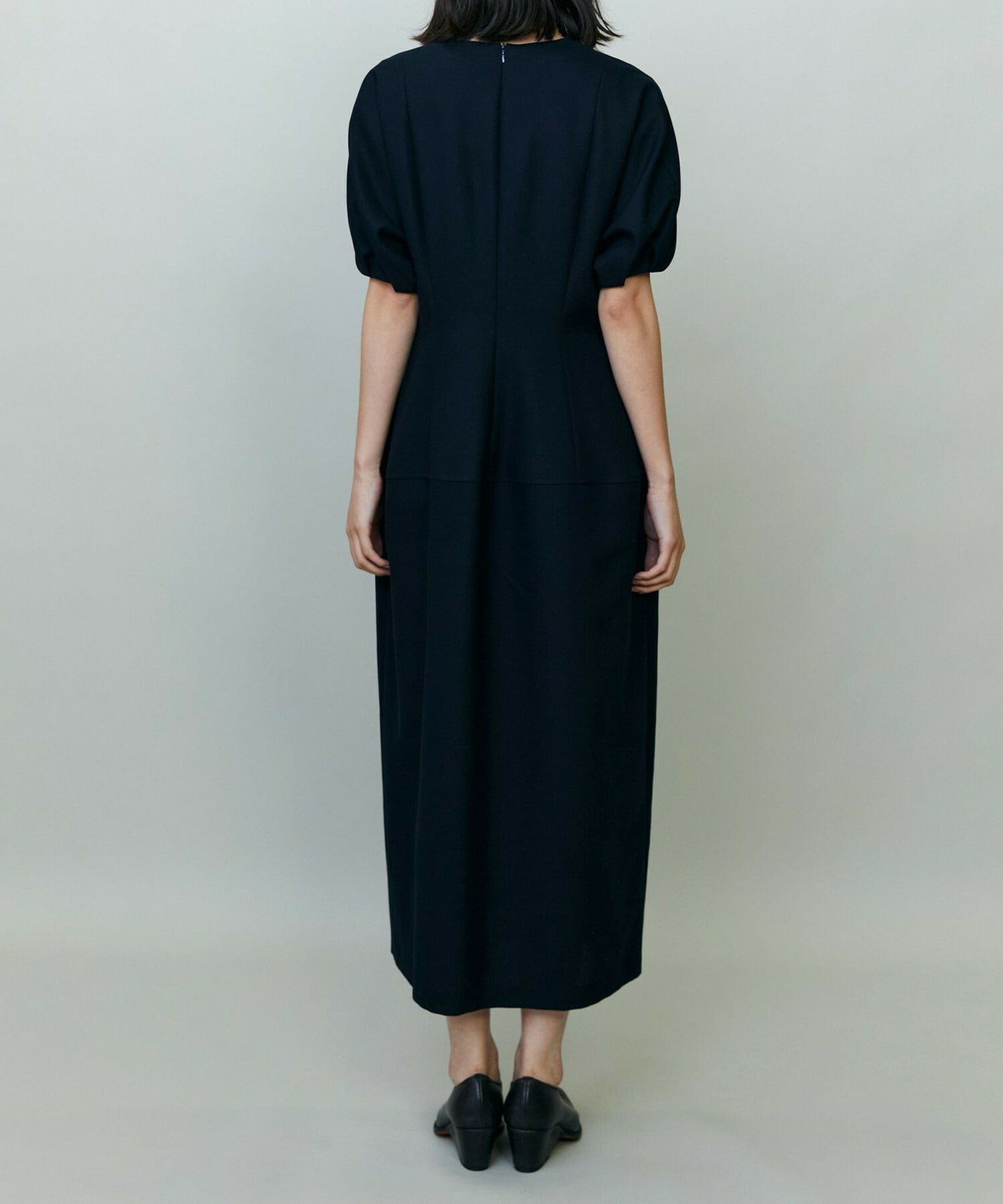 【endalence】コットン二重織りドレス 詳細画像 ネイビー 4