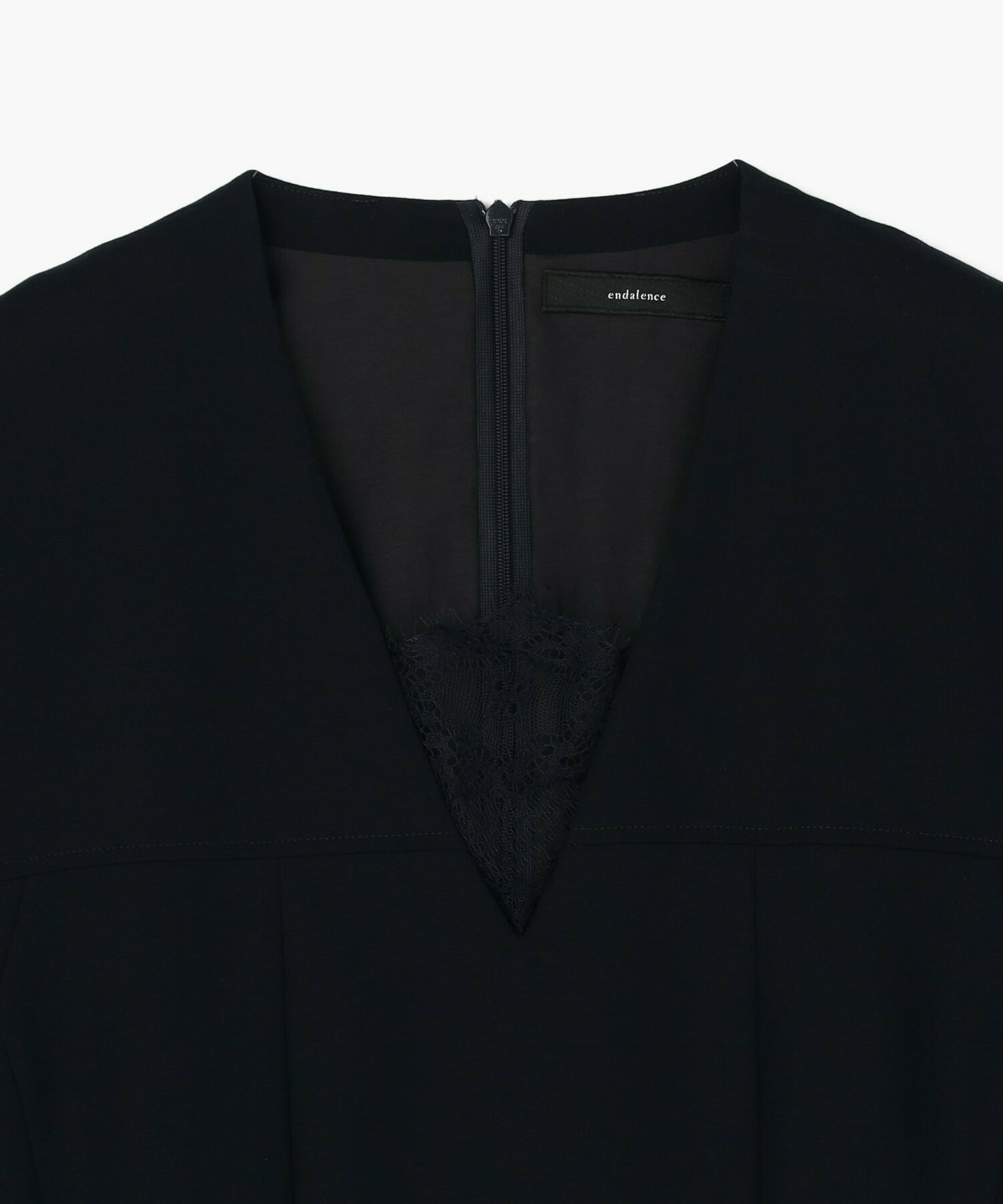 【endalence】コットン二重織りドレス 詳細画像 ネイビー 9