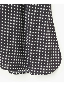 【endalence】スクエアプリントシャツドレス 詳細画像 オレンジ 10