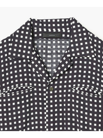 【endalence】スクエアプリントシャツドレス 詳細画像 オレンジ 6