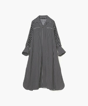 【endalence】スクエアプリントシャツドレス 詳細画像 ブラック 1
