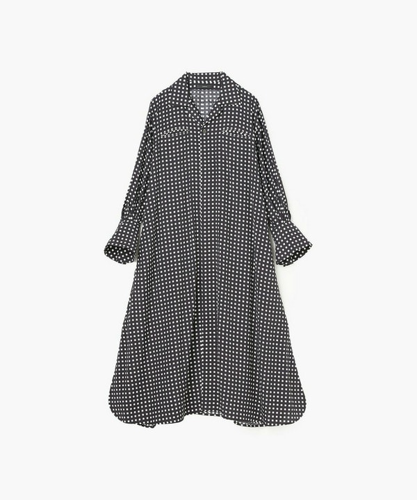 【endalence】スクエアプリントシャツドレス