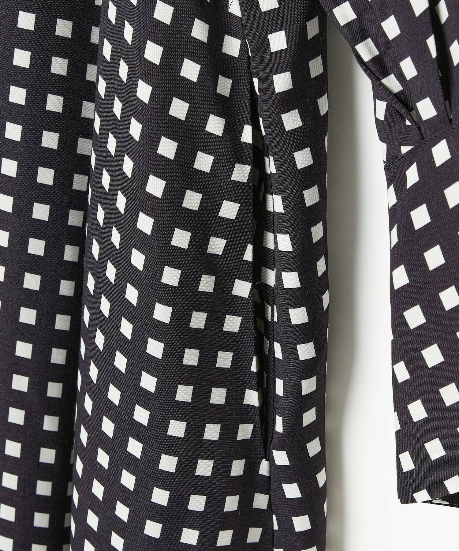 【endalence】スクエアプリントシャツドレス 詳細画像 オレンジ 9