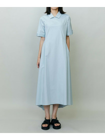 【endalence】Rコットンシャツドレス 詳細画像 ネイビー 1