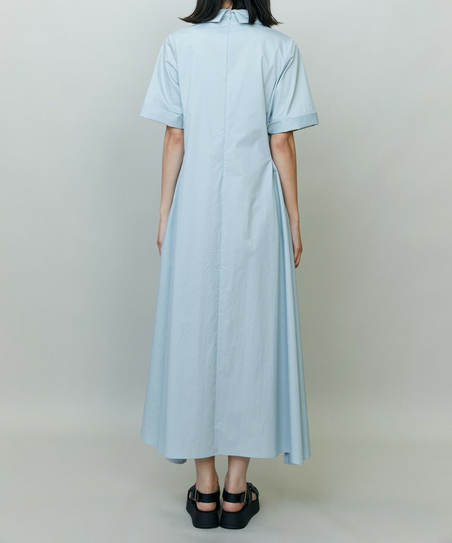 【endalence】Rコットンシャツドレス 詳細画像 ネイビー 3