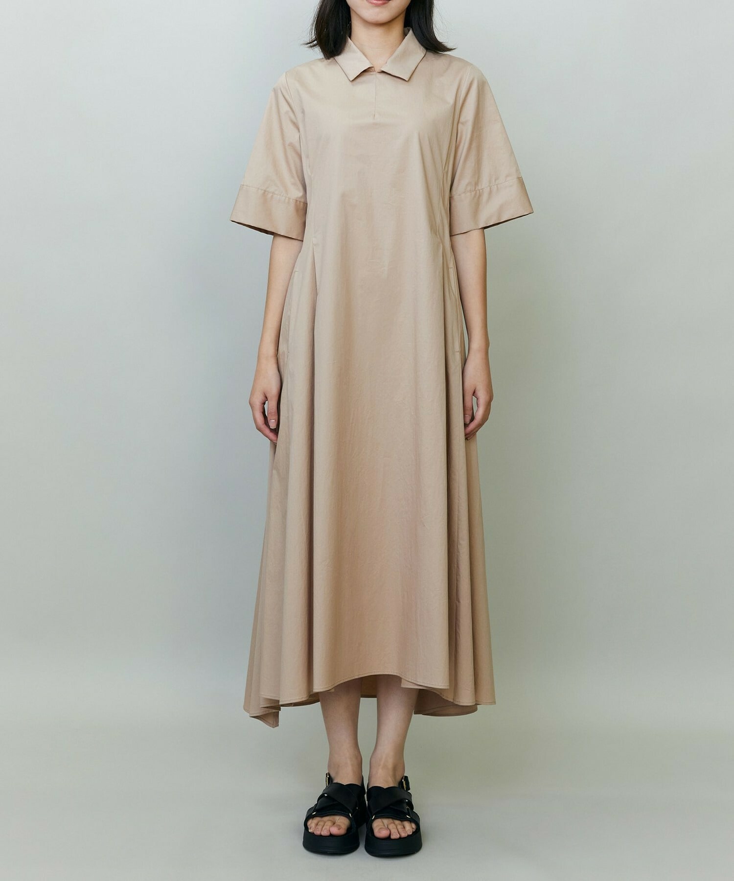 【endalence】Rコットンシャツドレス 詳細画像 ネイビー 5