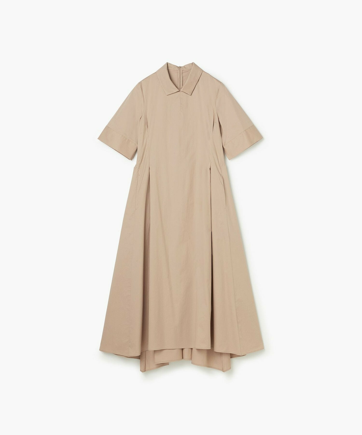 【endalence】Rコットンシャツドレス 詳細画像 ベージュ 1