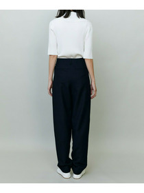 【endalence】コットン二重織りパンツ 詳細画像 ネイビー 14