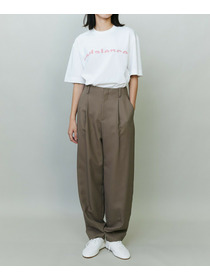 【endalence】コットン二重織りパンツ 詳細画像 ネイビー 3