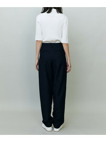 【endalence】コットン二重織りパンツ 詳細画像 ネイビー 6