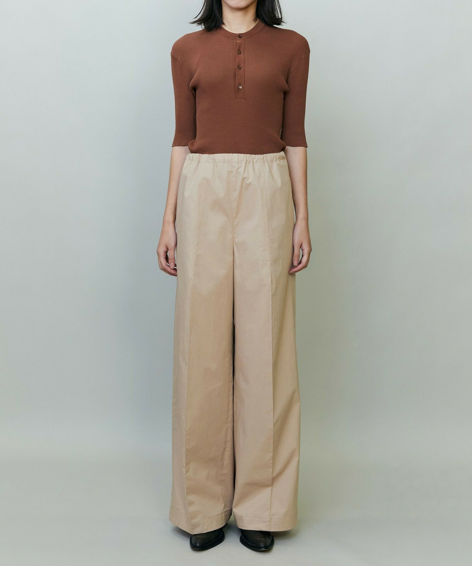 【endalence】Rコットンドローストリングパンツ 詳細画像 ミント 1