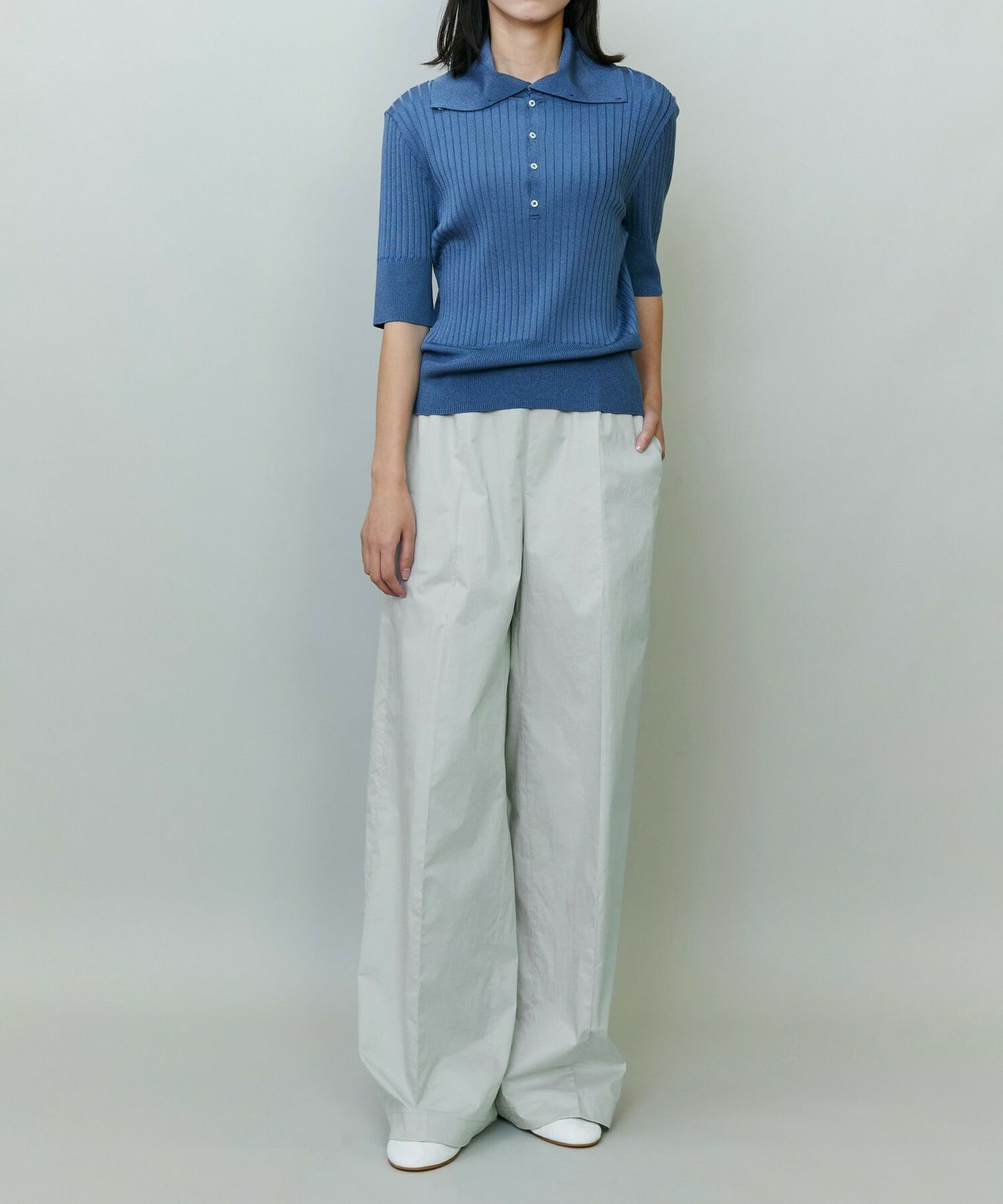 【endalence】Rコットンドローストリングパンツ 詳細画像 ミント 5