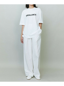 【endalence】T/Cストレッチドローストリングパンツ 詳細画像 ブラック 5