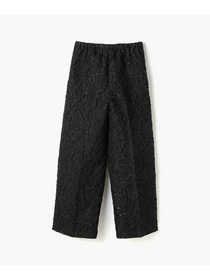 【endalence】シルクカットジャガードドローストリングパンツ 詳細画像 ブラック 11