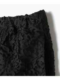 【endalence】シルクカットジャガードドローストリングパンツ 詳細画像 ブラック 13