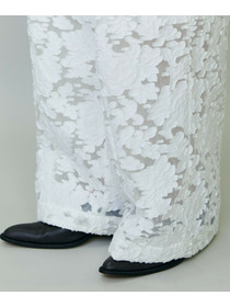 【endalence】シルクカットジャガードドローストリングパンツ 詳細画像 ブラック 2