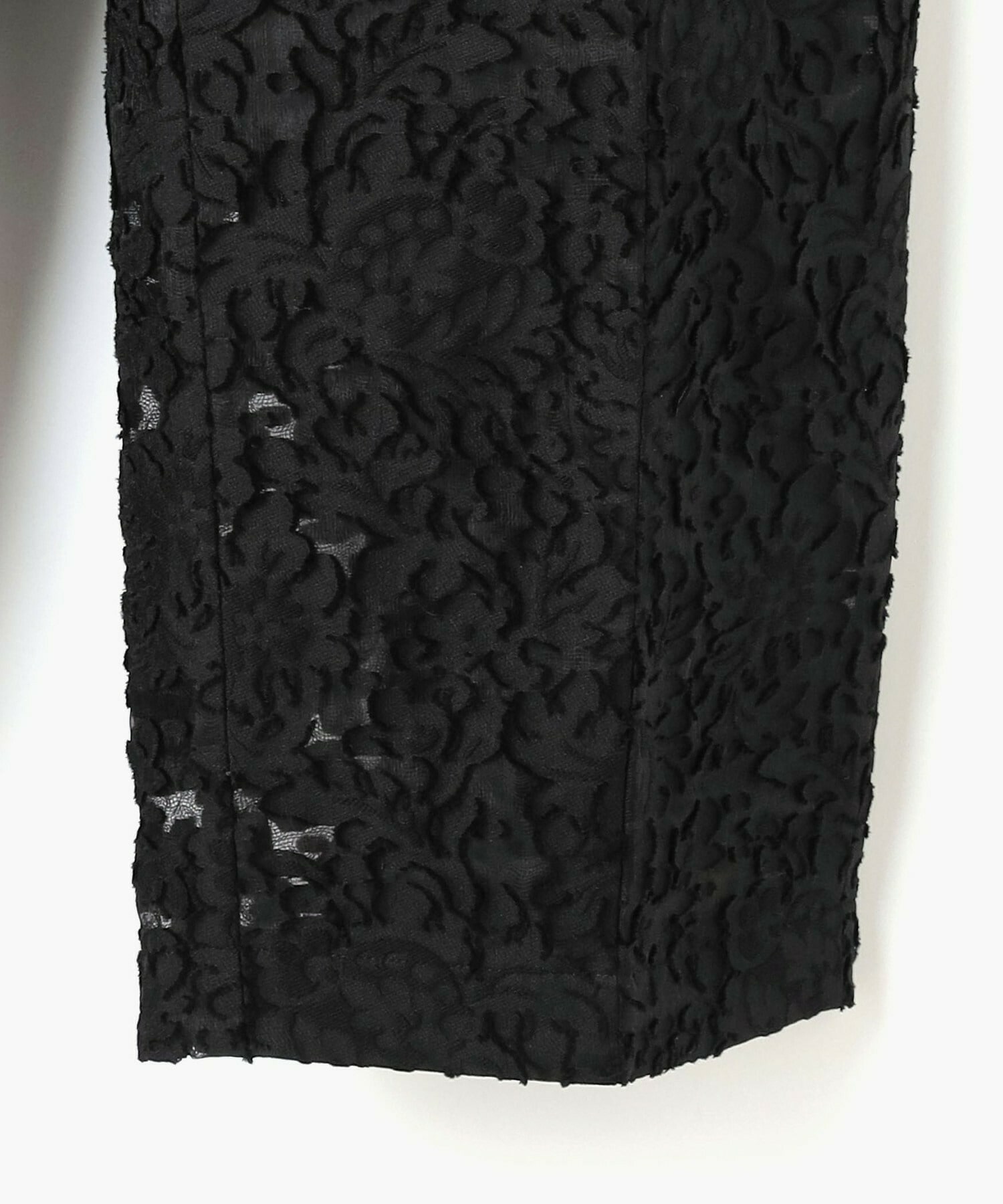 【endalence】シルクカットジャガードドローストリングパンツ 詳細画像 ブラック 14