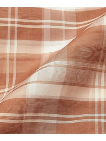 【endalence】チェックオーガンジーギャザースカート 詳細画像 グリーン系その他 11