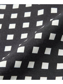 【endalence】スクエアプリントギャザースカート 詳細画像 ブラック 13