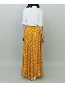 【endalence】スクエアプリントギャザースカート 詳細画像 ブラック 3