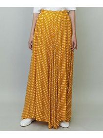 【endalence】スクエアプリントギャザースカート 詳細画像 ブラック 4