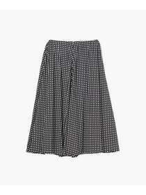 【endalence】スクエアプリントギャザースカート 詳細画像 ブラック 9