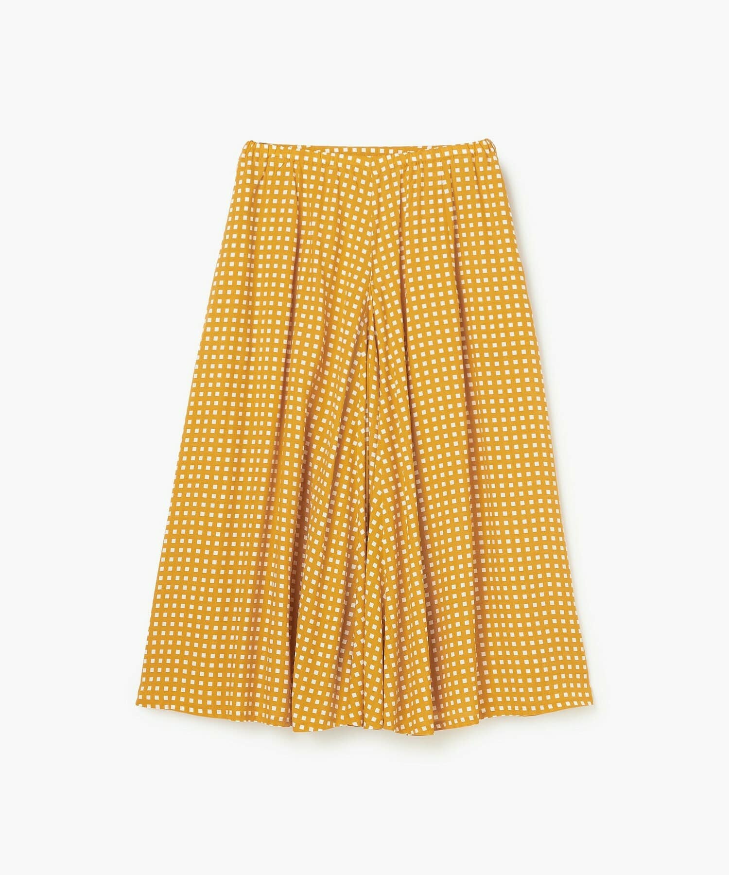 【endalence】スクエアプリントギャザースカート 詳細画像 オレンジ 1