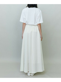 【endalence】タンブラーサテンギャザースカート 詳細画像 ブラック 8