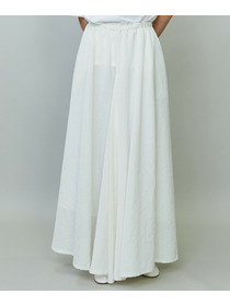 【endalence】タンブラーサテンギャザースカート 詳細画像 ブラック 9