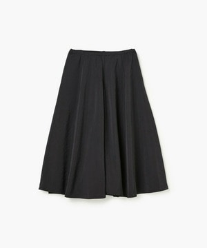 【endalence】タンブラーサテンギャザースカート 詳細画像 ブラック 1